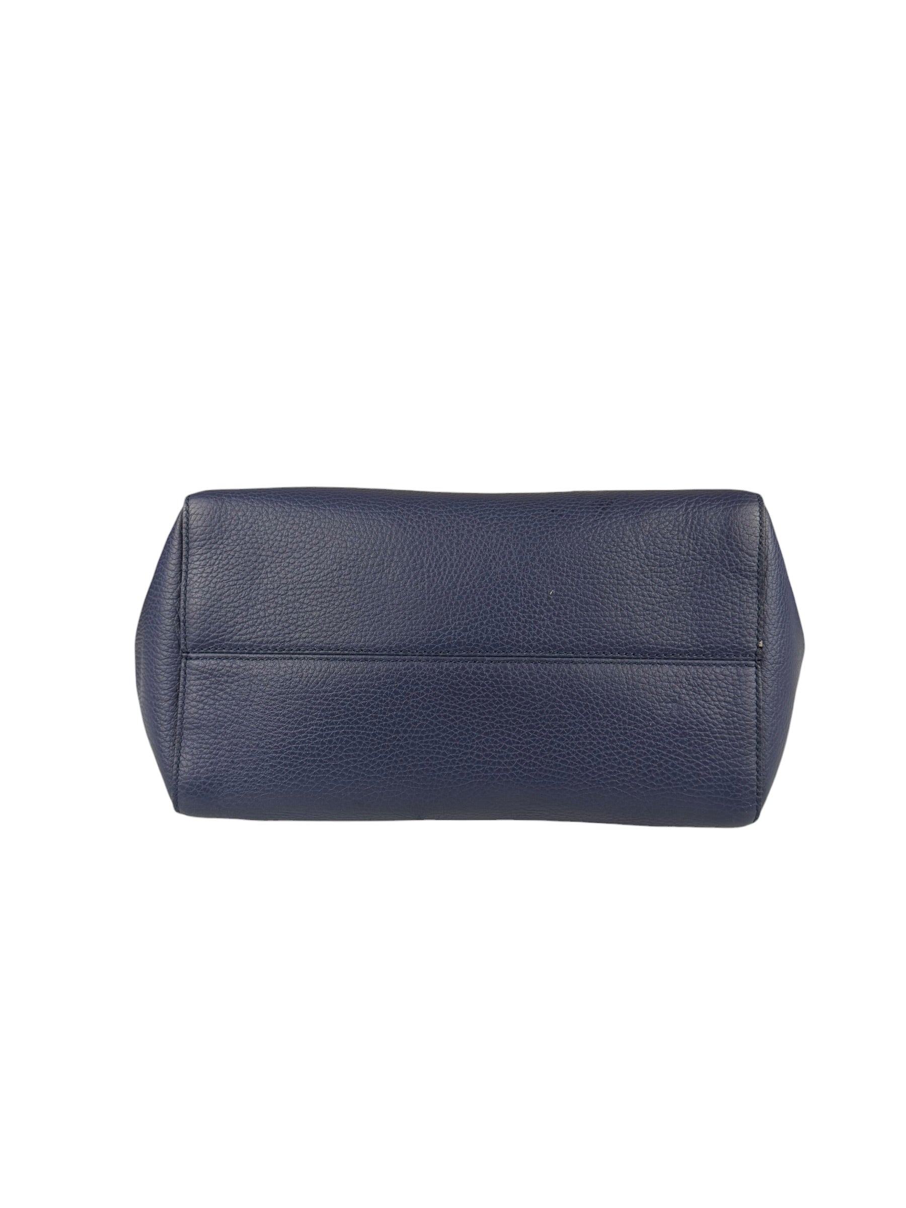 Gucci Navy Blue Swing Leather Tote Bag