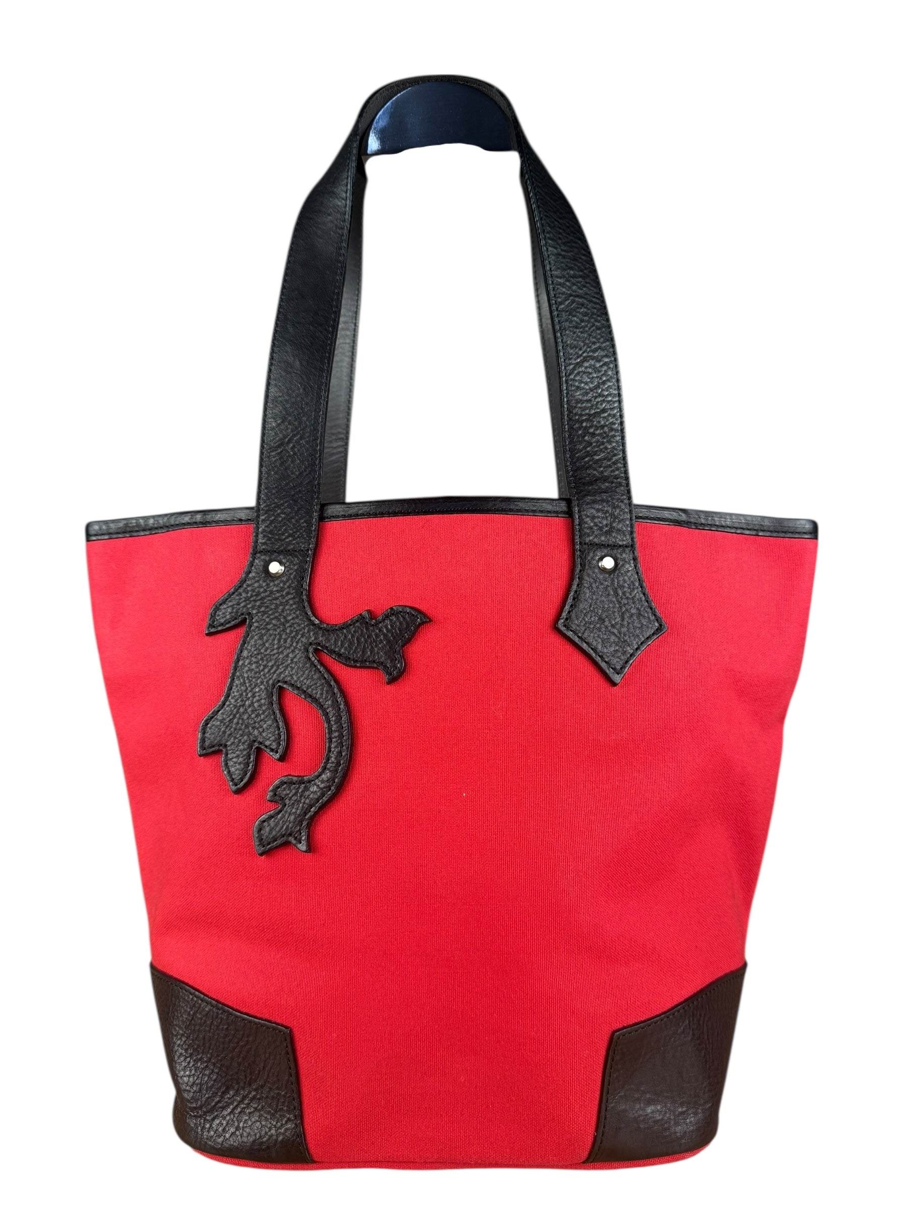 Vivienne Westwood Red Canvas Tote Bag
