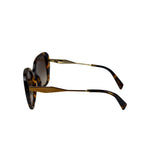Prada Tortoise Shell SPY 03Y Oversized Butterfly Sunglasses