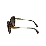 Prada Tortoise Shell SPY 03Y Oversized Butterfly Sunglasses