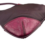 Gucci Vintage Purple Canvas Shoulder/Hobo Bag