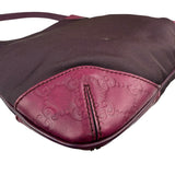 Gucci Vintage Purple Canvas Shoulder/Hobo Bag
