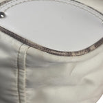 Prada White Tessuto Nylon Leather Trim Shoulder Bag