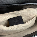 Gucci Black Leather Snaffle Bit Shoulder Bag