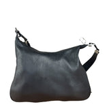 Gucci Black Leather Silhouette Hobo Bag