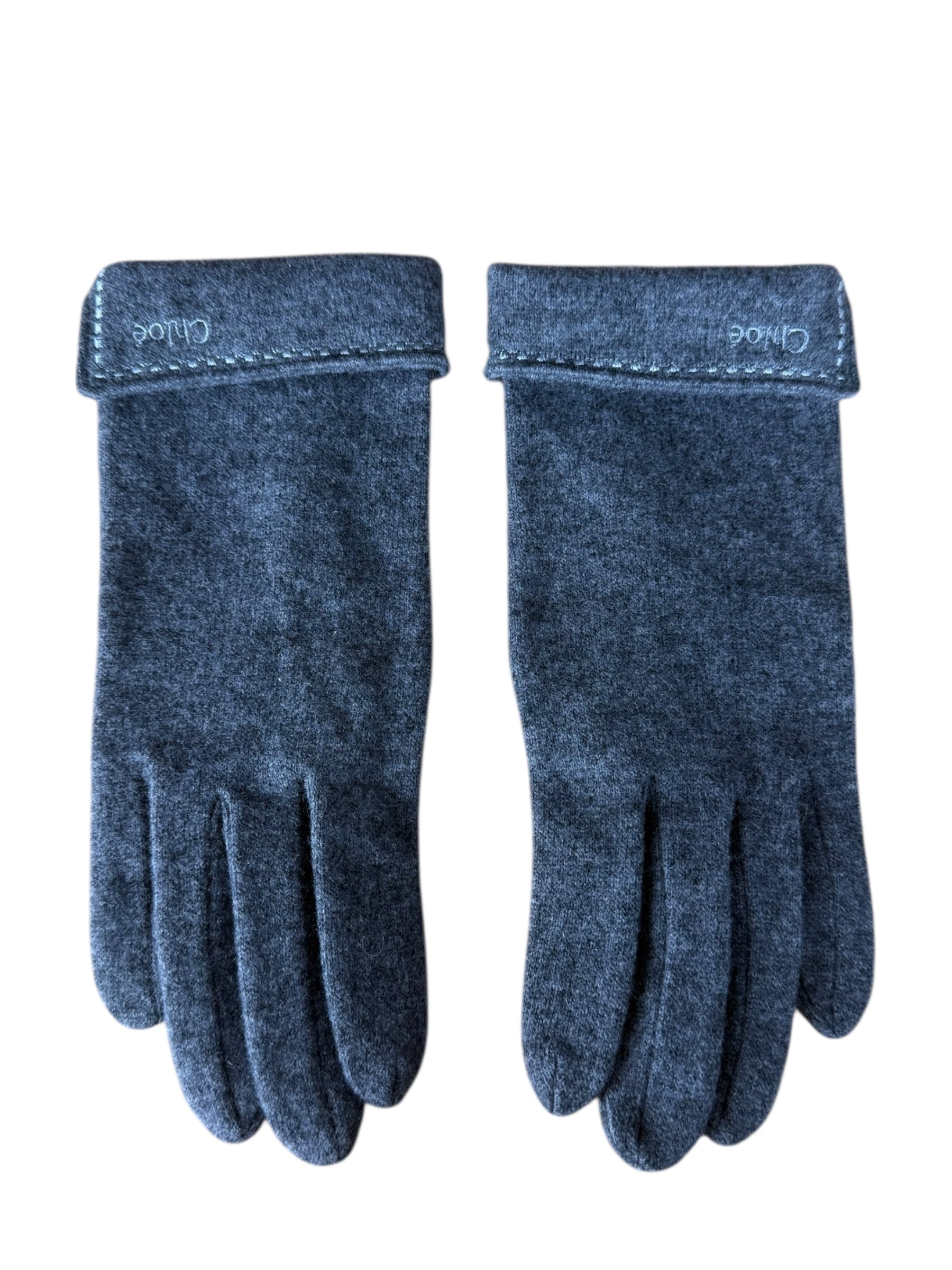Chloé Grey Wool Gloves