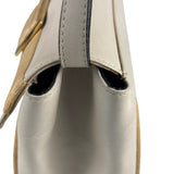 Salvatore Ferragamo Vintage Cream Vara Leather Crossbody Shoulder Bag