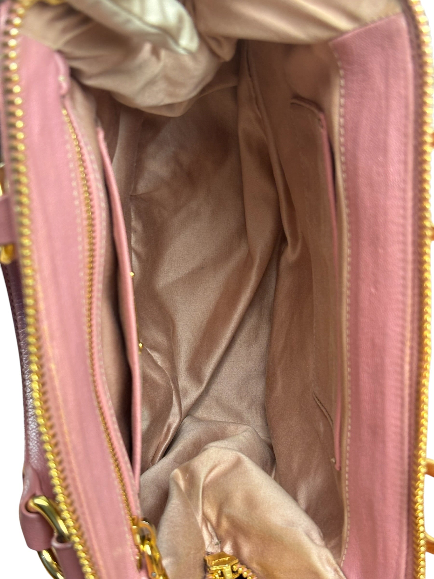 Miu Miu Pink Leather Two-Way Bag