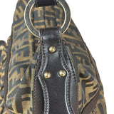 Fendi Vintage Dark Brown Zucca Chef Hobo Bag