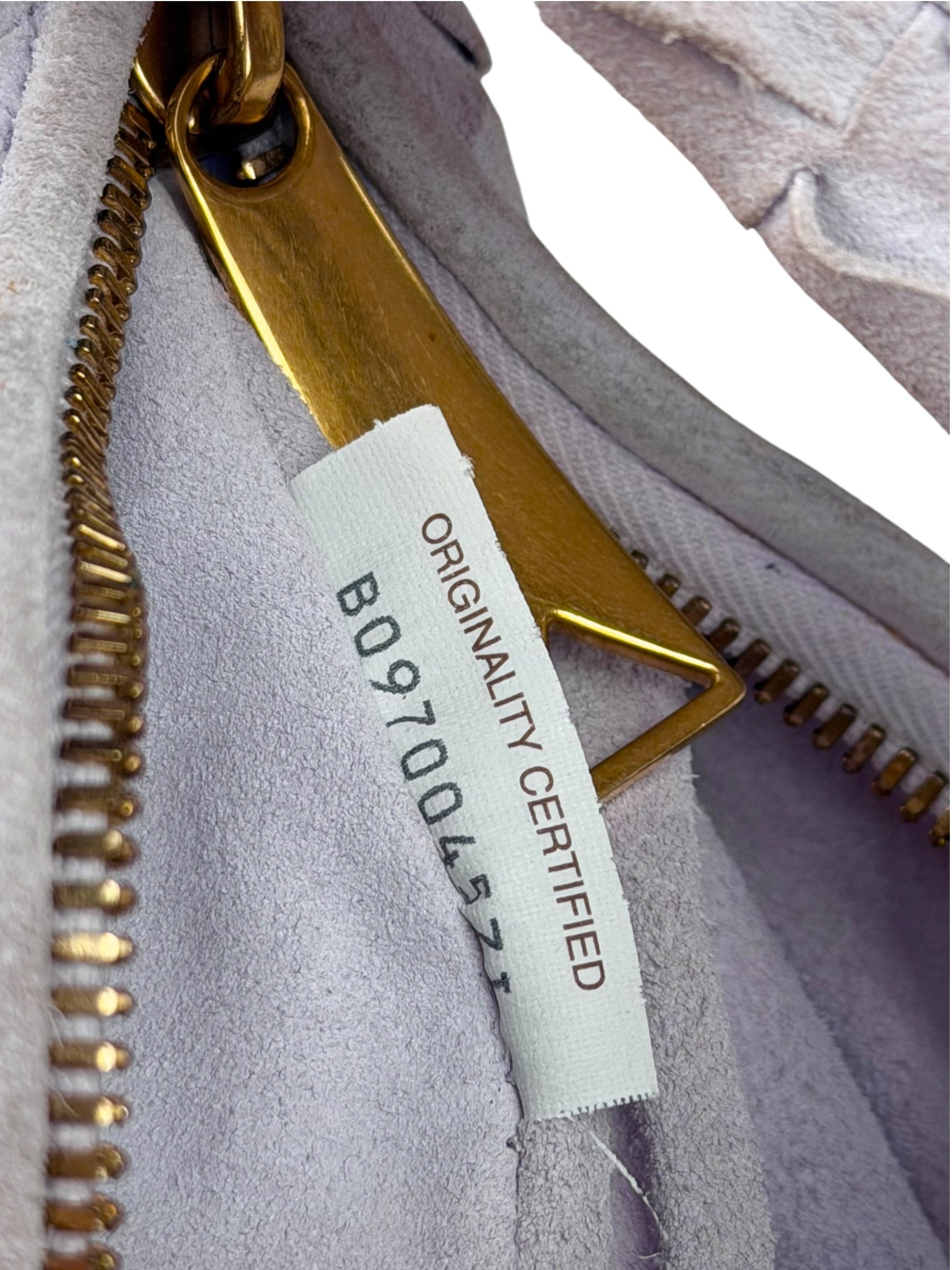 Bottega Veneta Chalk Suede Mini Jodie Handbag