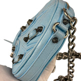 Balenciaga Light Blue Heart Le Cagole Chain Bag