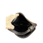 Fendi Vintage Black Zucchino Mini Oyster Pochette
