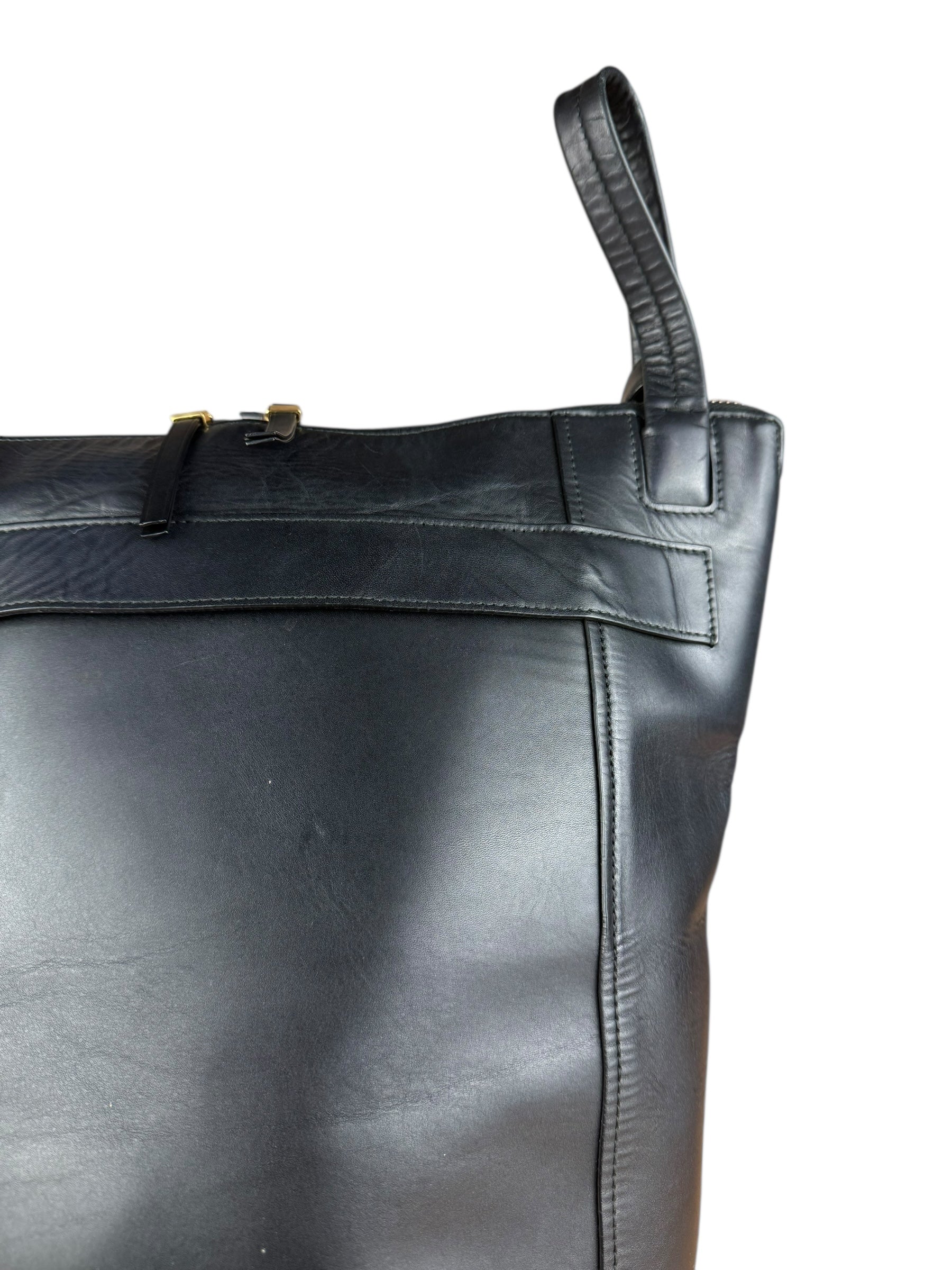 Balenciaga Black Leather Kendall Bucket Bag