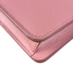 Prada Pink Saffiano Leather Wallet On Chain