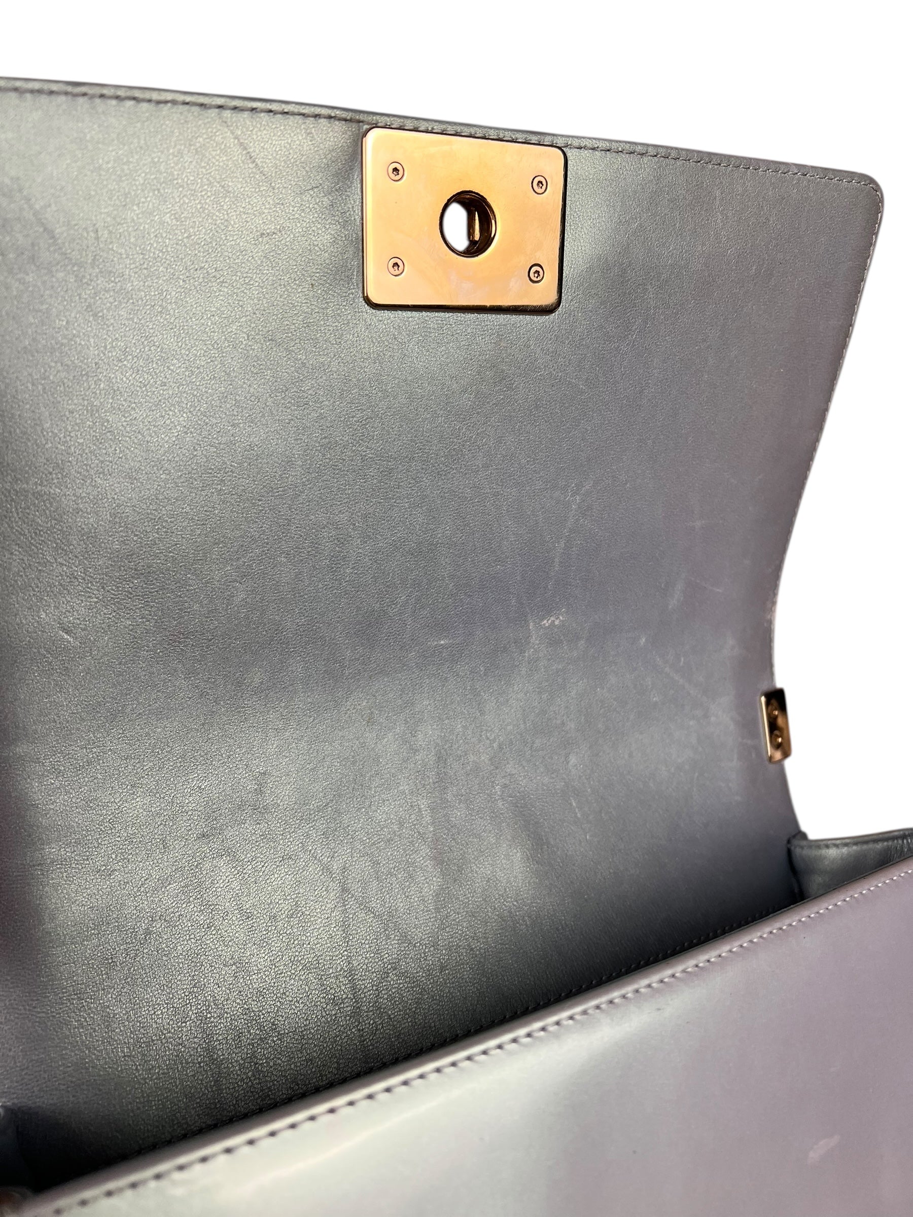 Chanel Medium Quilted Iridescent Boy Bag