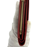 Givenchy Vintage Red Leather Trifold Wallet