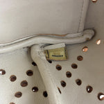 Chanel Vintage Yellow Patent Leather Perforated Tote Bag 1987