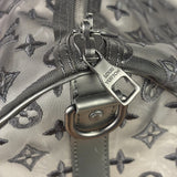 Louis Vuitton x Virgil Abloh Black Leather Trim Monogram Keepall 50