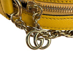 Gucci Ophidia Yellow GG Flora Round Shoulder Bag