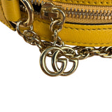 Gucci Ophidia Yellow GG Flora Round Shoulder Bag