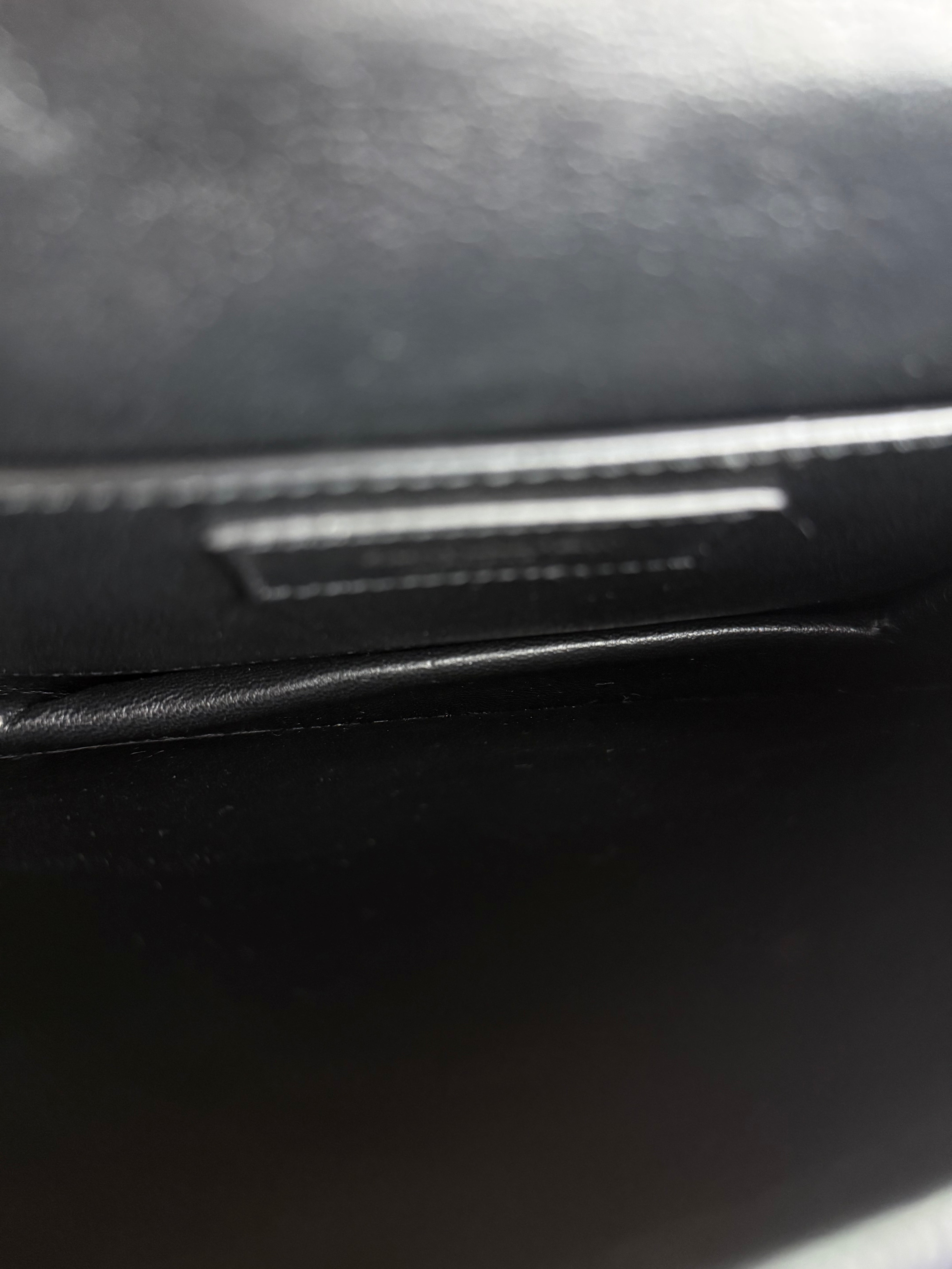 Saint Laurent Black Monogram Patent Leather Shoulder Bag