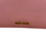 Miu Miu Pink Leather Madras Crystal Embellished Shoulder Bag