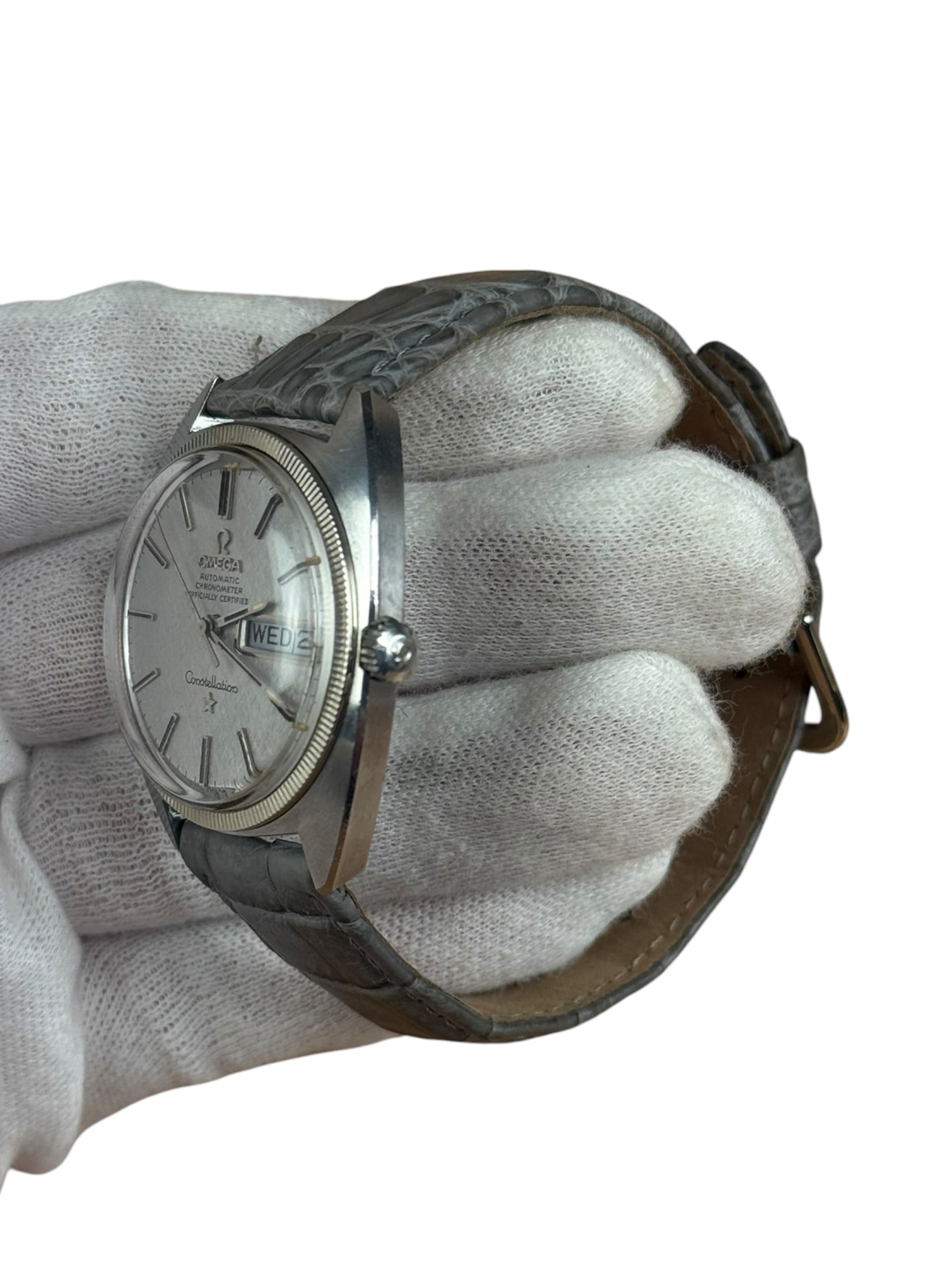 Omega Constellation Silver Linen Dial Day/Date 1969