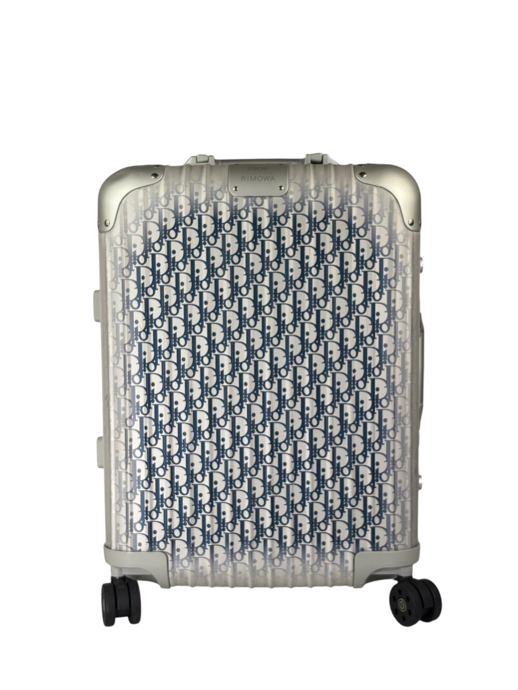 Christian Dior Blue/Silver Trotter Rimowa Suitcase