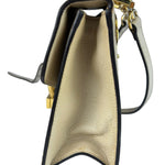 Gucci Textured Calfskin Bee Star Sylvie Shoulder Bag White