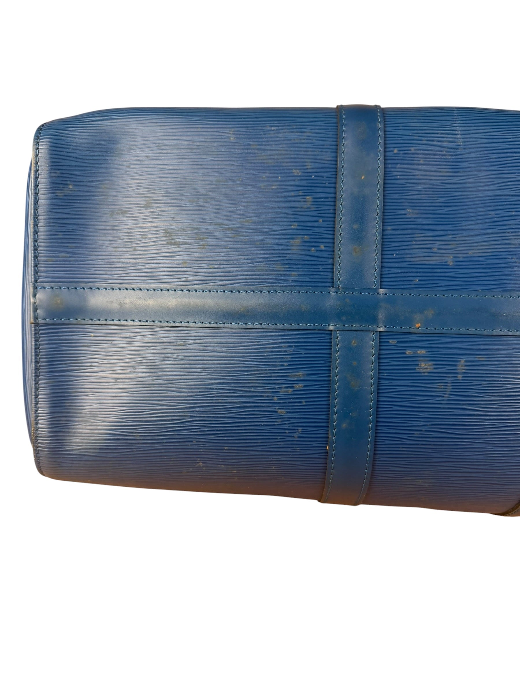 Louis Vuitton Vintage Blue Epi Leather Keepall