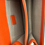 Gucci Orange Leather G Dollar Interlocking Small Shoulder Bag