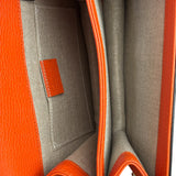 Gucci Orange Leather G Dollar Interlocking Small Shoulder Bag