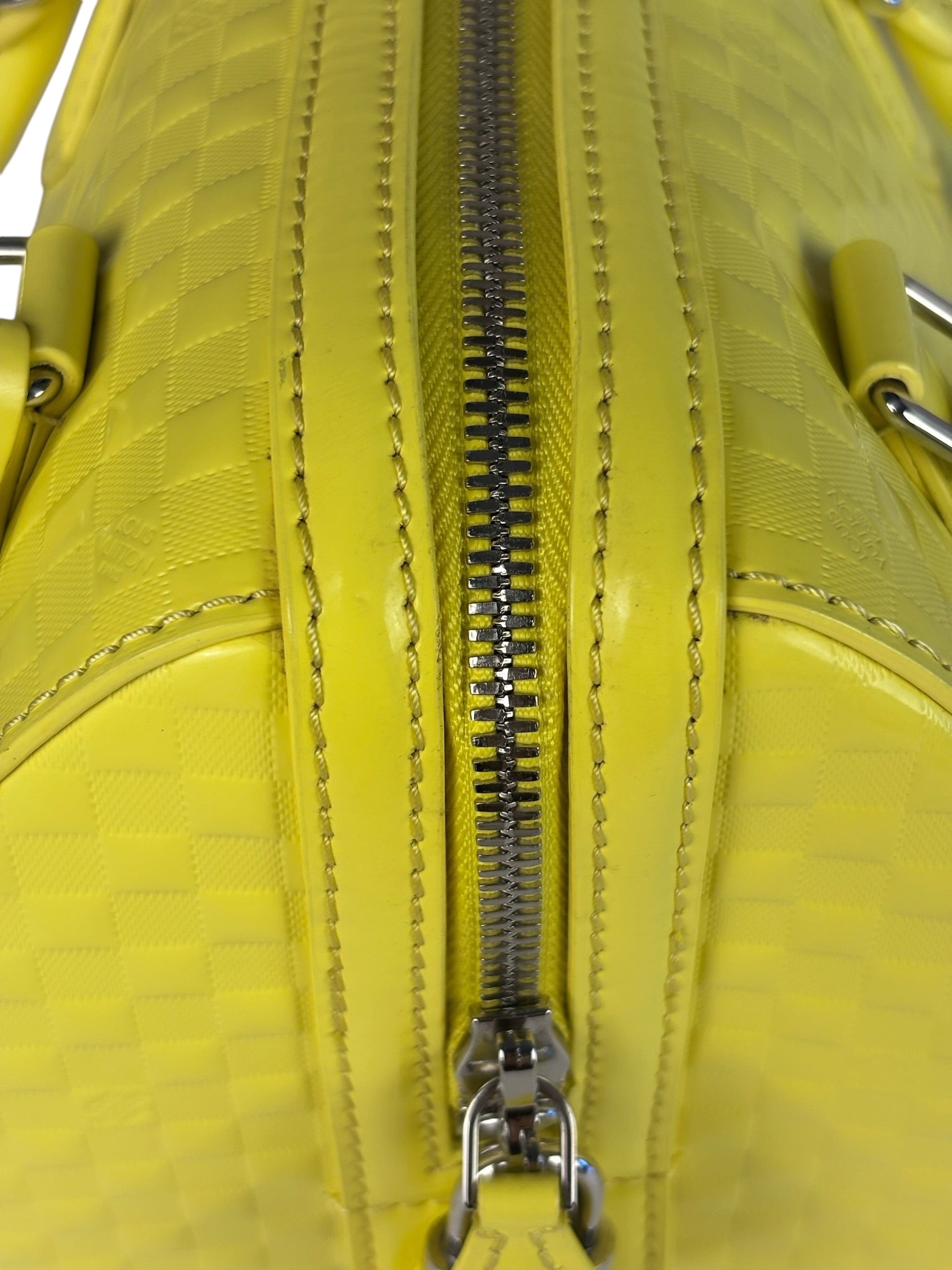 Louis Vuitton Yellow Damier Facette Cube Speedy 20