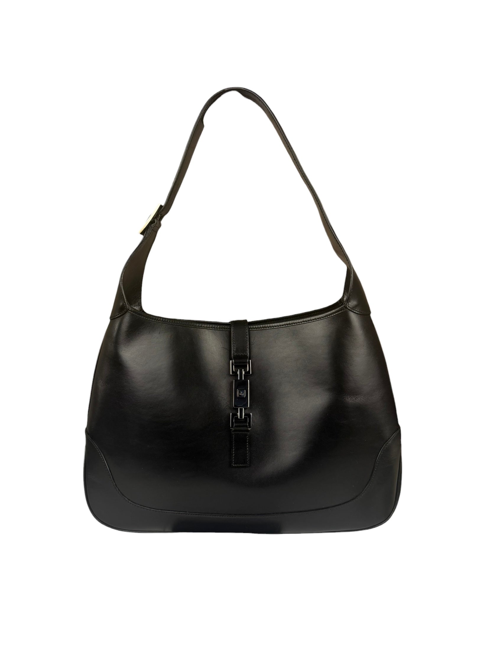 Gucci Black Leather Jackie Hobo Bag