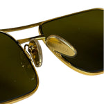 Prada Black/Gold PR A52S Rectangular Sunglasses