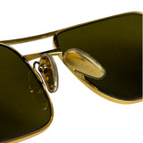 Prada Black/Gold PR A52S Rectangular Sunglasses