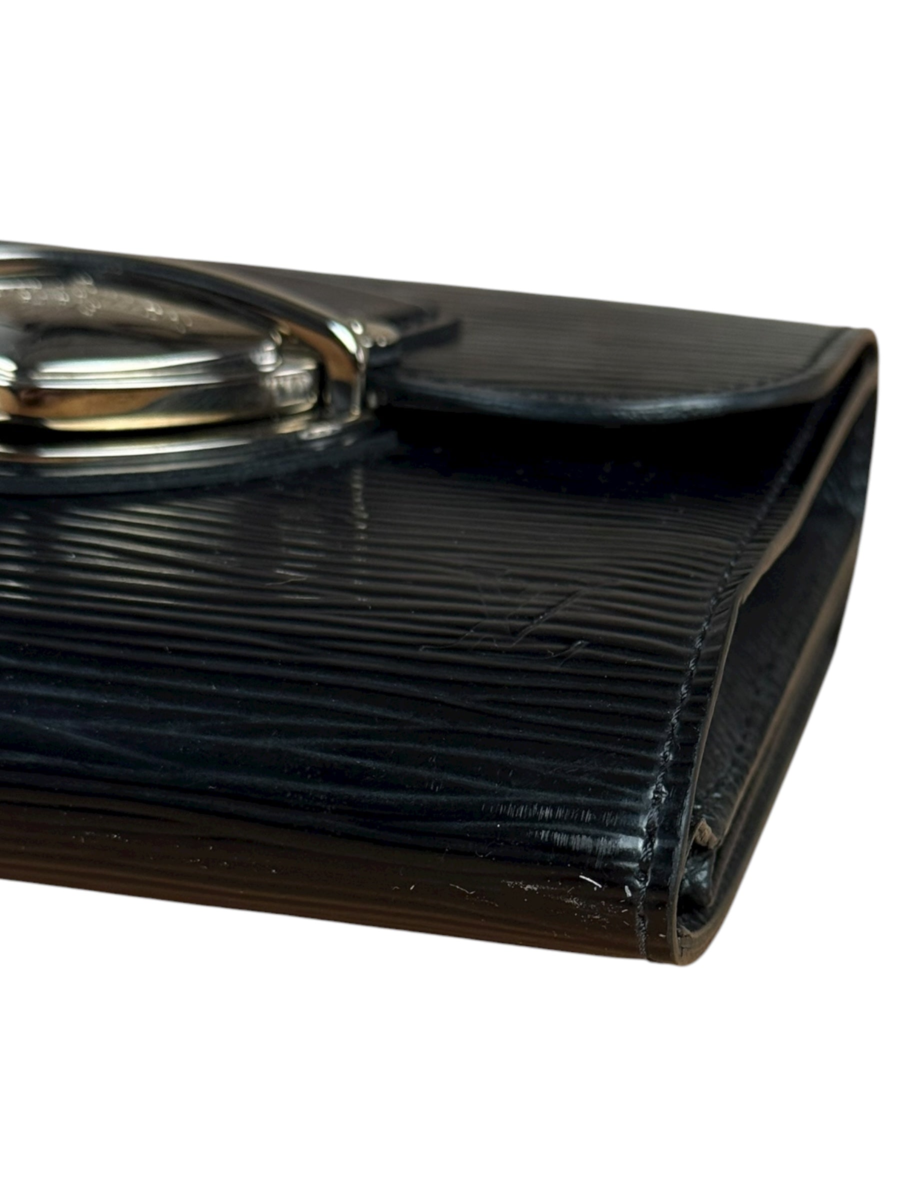 Louis Vuitton Black Epi Joey Trifold Wallet