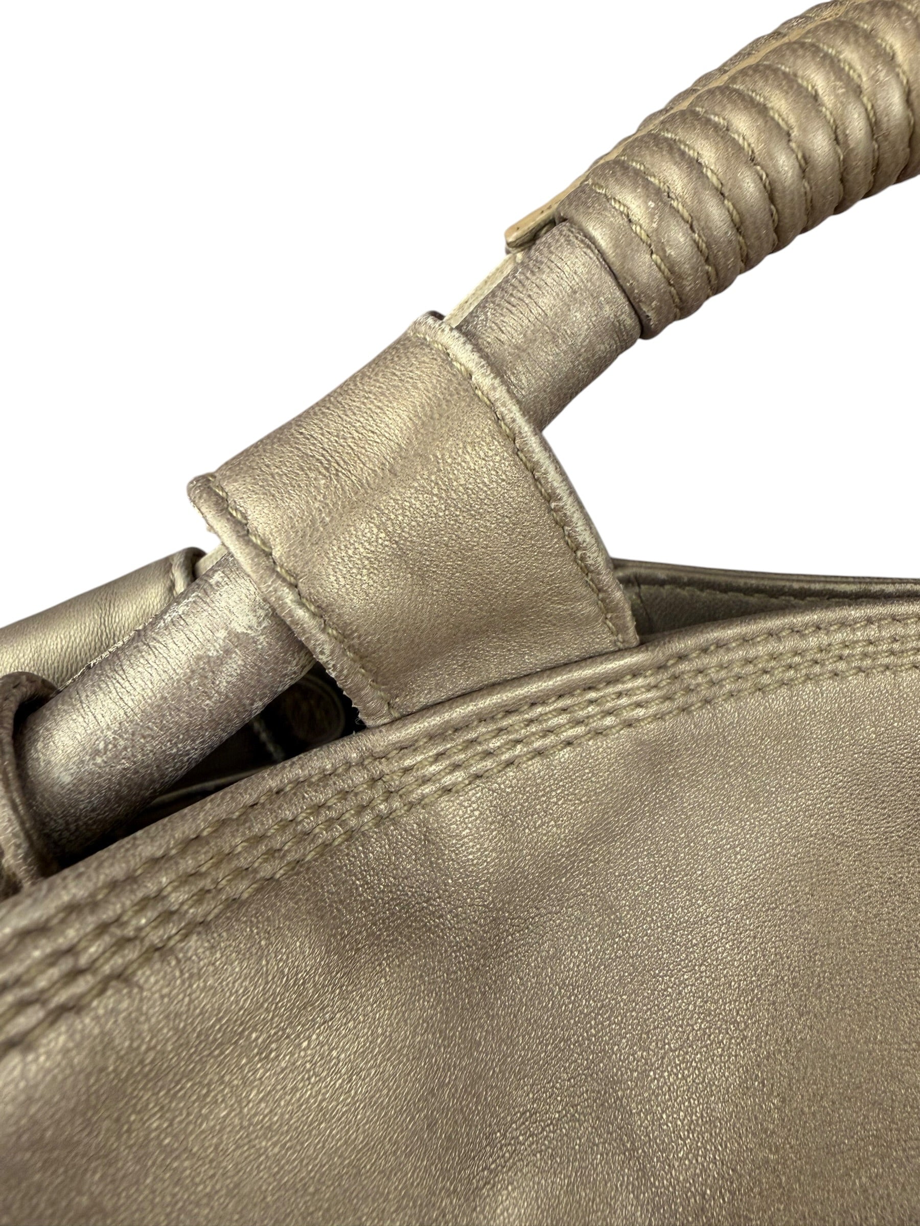 Loewe Vintage Gold Nappa Aire Hobo/Tote Bag