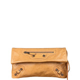Balenciaga Peach Leather Le City Clutch