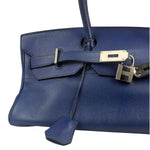 Hermes Blue Clemence Leather JPG Birkin 42 Palladium 2006