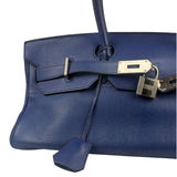 Hermes Blue Clemence Leather JPG Birkin 42 Palladium 2006