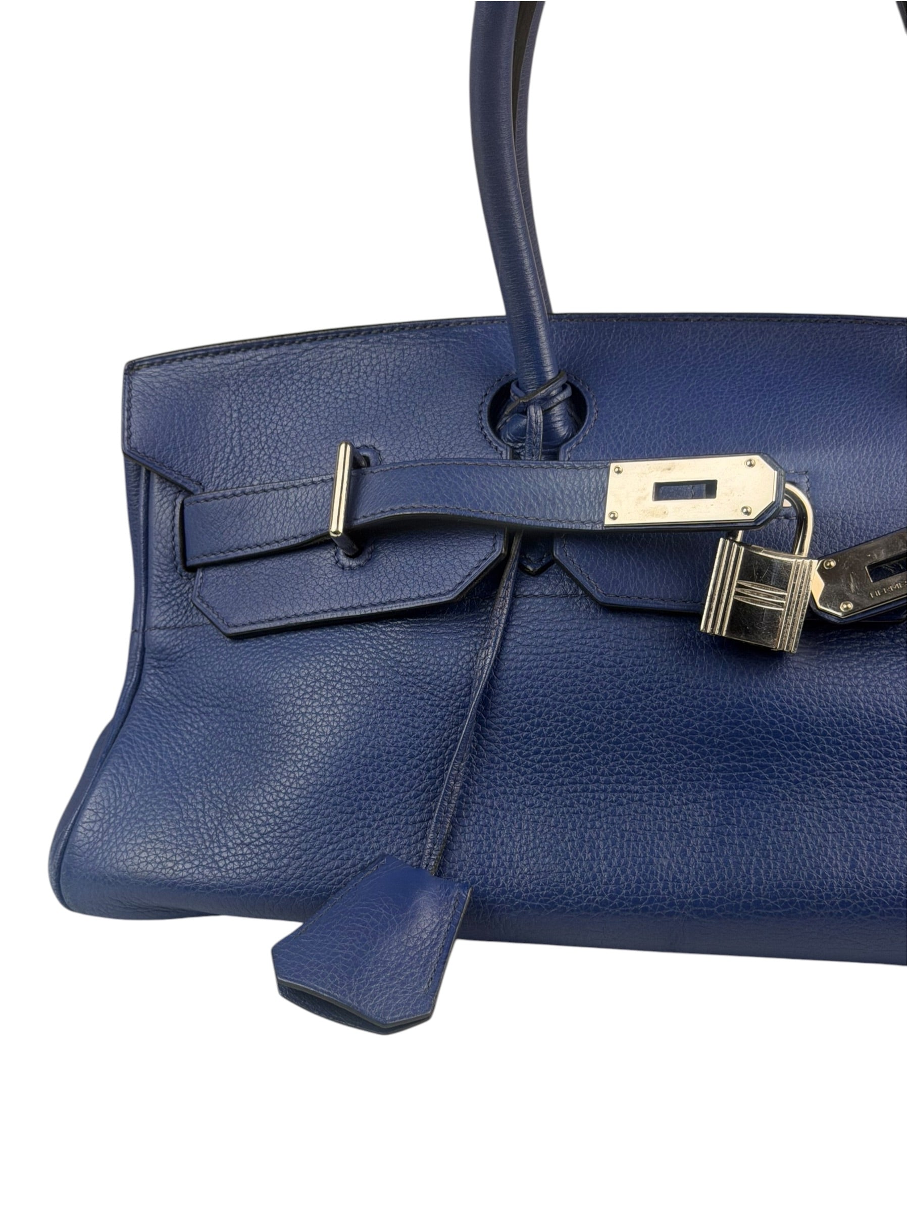 Hermes Blue Clemence Leather JPG Birkin 42 Palladium 2006