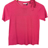 Prada Ribbed Bow Short Sleeve