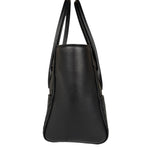 Miu Miu Black Leather Nappa Biker Tote Bag