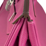 Hermes 2013 Plum Clemence Leather Palladium Birkin 35