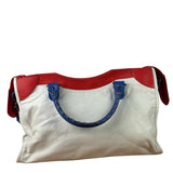 Balenciaga White Multicolor Moto 2Way City Bag