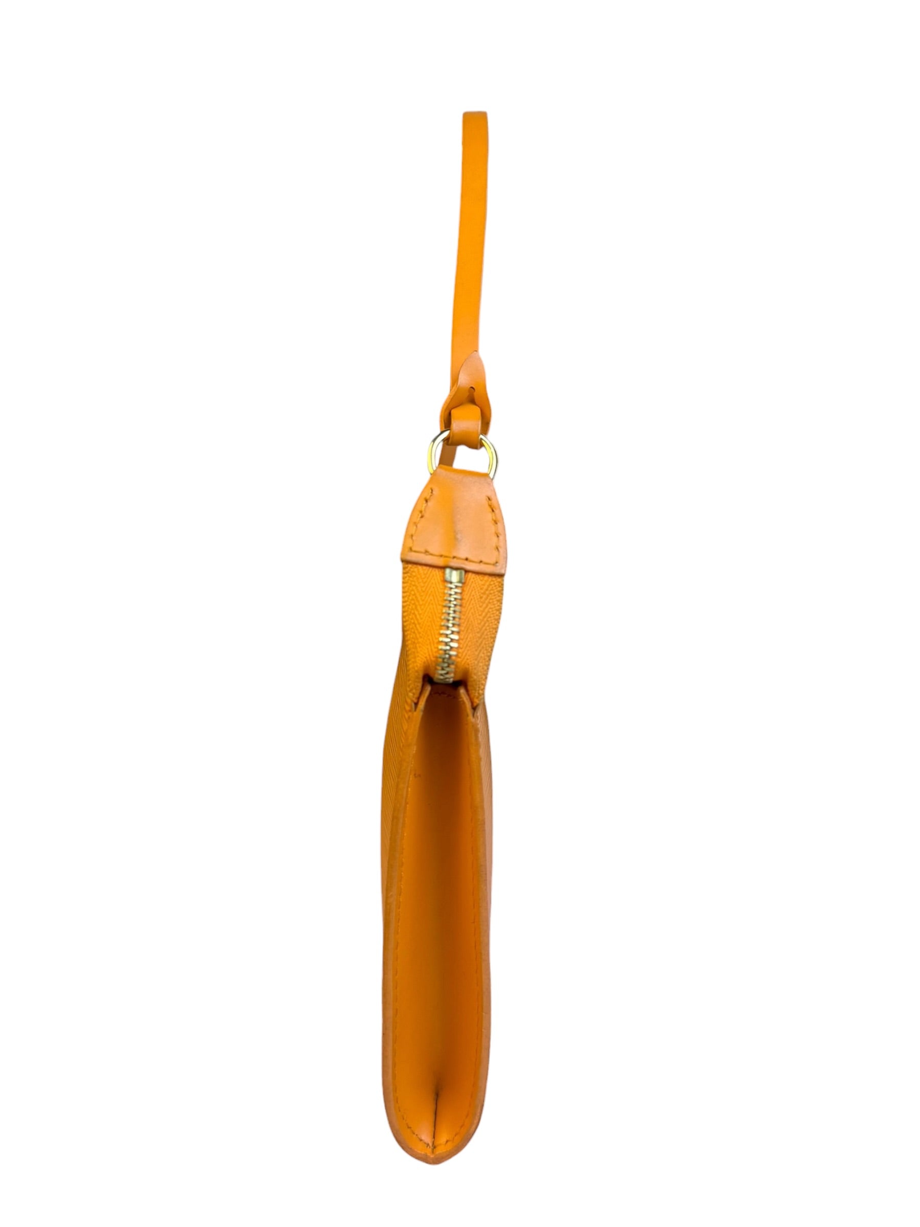 Louis Vuitton Orange Epi Leather Pochette