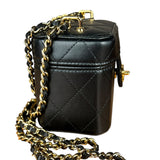 Chanel Lambskin Quilted Leather Cosmetic Bag