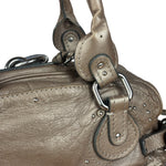 Chloe Metallic Taupe Vintage Paddington