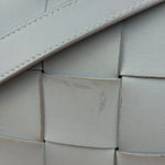 Bottega Veneta Intrecciato Leather Casette Crossbody Blue